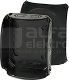 KF 2500 B 255x205x112 IP66/67 czarny Puszka odgałęźna natynkowa z przetłocz.