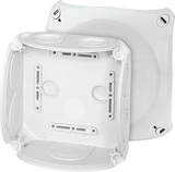 DK 0600 GZ 130x130x77mm IP66 szary Puszka do inst.wewn.z dławnicami membran
