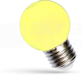 E27 230V 1,0W/żółty Źródło LED SPECTRUM kulka