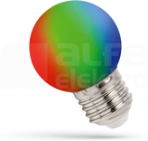E27 230V 1,0W/RGB Źródło LED SPECTRUM kulka