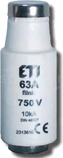 DIII gF 750V 6A Wkładka topikowa szybka