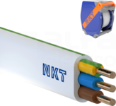YDYp 3x2,5 żo /750V PLUS QADDY (550m) Przewód instalacyjny