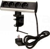 OR-AE-13102 4x2P+Z 1,8m Gniazdo meblowe z uchwytem montażowym