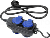 OR-AE-13160/5M 2+2 2P+Z H05RR-F 3x1,5 5m IP44 Przedłużacz