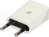 OR-AE-1374 10A 250V biały Wtyczka płaska bez uziemnia