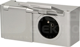 OR-AE-1382 2x2P+Z IP44 Gniazdo meblowe bez wyłacznika
