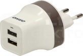 OR-AE-1392 2xUSB 5VDC/2,1A Ładowarka sieciowa