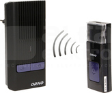 OR-DB-CD-116/B 230V czarny Dzwonek bezprzew.z lear.sys.ROCK AC