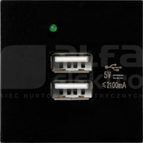 OR-GM-9010/B/USBX2 Gniazdo USB