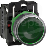 XB5AW33B5*LED, N/O+N/Z, 24V, Przyc.podśw.z samo.powr.