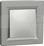ASFORA IP44 aluminium Łącznik 1-bieg.z ramką