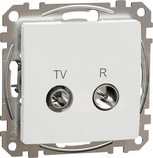 SEDNA DESIGN 4dB biały Gniazdo R/TV końcowe