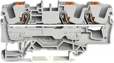 2206-1301 szary 6mm2 Złączka 3-przewodowa przelotowa
