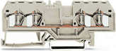 281-994 szary 4mm2 EEX Złączka przelotowa