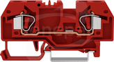 282-903 6mm2 czerwona Złączka przelotowa