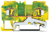 880-907 żółto-ziel.4mm2 Złączka przelotowa 2-przewod