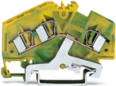 281-637 żółto-zielona 4mm2 Złączka przelot.PE 3-przewod