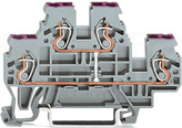 870-509 niebieska 2,5mm2 Złączka dwupięt.N/N 4-przew.