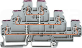 870-556 szara 2.5mm2 Złączka 3-piętrowa L/L/N