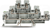 870-577 szara 2,5mm Złączka 3-piętrowa PE/L/L