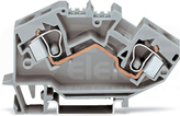 784-601 szara 10mm2 Złączka przelotowa 2-przewod