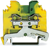 281-107 ż.zielona 4mm2 Złączka przelotowa PE