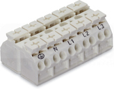 862-1615 biały Blok zasilający 4x4mm2