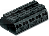 862-505 czarny Blok zasilający 5x4mm2