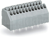 250-402 raster 2,5mm szary Listwa zaciskowa 2-tor