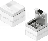 POKZA205H110W Puszka ocynkowana z blokadą otwarcia i aluminiową