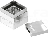 POKA250H110W Puszka podłogowa ocynkowana z aluminiową pokrywą