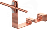 AN-25W/CU/ Z-śruba WZÓR 23 H=10cm Uchwyt dachówkowy profilowany prosty