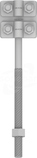 AN-30/OG/ L=225mm M12 Śruba naciągowa motylkowa