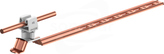 AN-19KPN/CU/S-N Z-zatrzask L=28cm H=3,5cm szary Uchwyt dachówkowy uniwersalny