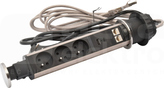 T60:3x2P+Z/USB A+C/2RJ-2M Kolumna gniazd