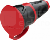 TAURUS2 16A SCHUKO 250V IP54 Gniazdo gumowe z zatyczką