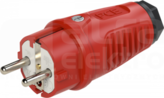 TAURUS 16A 3P 230V IP54 czerwony Wtyczka gumowa