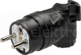 TAURUS 16A 2P+Z 250V IP44 Wtyczka gumowa
