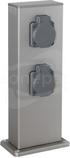 SREBNY 2GS VARIO 3/3 Słupek aluminiowy