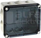 LIGHT 175x151x95 (6xM25, 4xM40) IP66/67 Puszka natynkowa z dławnicami pokrywa trans.