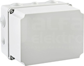 LIGHT 241x180x95 (4xM25 6xM40) IP66/67 Puszka natynkowa z dławnicami pokrywa trans.