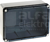 LIGHT 241x180x95 (4xM25 6xM40) IP66/67 Puszka natynkowa gładka pokrywa transparentna
