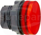 ZB5AV04S czerwona BA 9s plastikowa karbowana Lampka