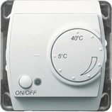 GAZELA biały Regulator temperatury z czujnikiem podpodłog.