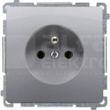 BASIC/M 2P+Z inox Gniazdo z przesłonami styków