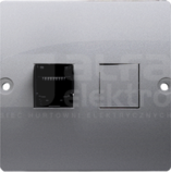 BASIC/M 1xRJ45 kat5 inox Gniazdo komputerowe