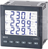 ND10 5A(X/5) 3x230/400 RS485 Miernik parametrów sieci ate