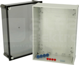 CABPCQ403023T 400x300x230 IP65 Obudowa PC pokrywa przezroczysty