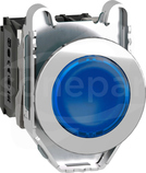 XB4FW36M5 Metal niebieski FI30 230V AC 1 NO + 1 NC Przycisk  zlicowany