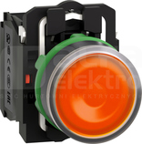 XB5AW35G5*LED, N/O+N/Z, 110V PRZYC.PODSW.Z SAMO.POWR.